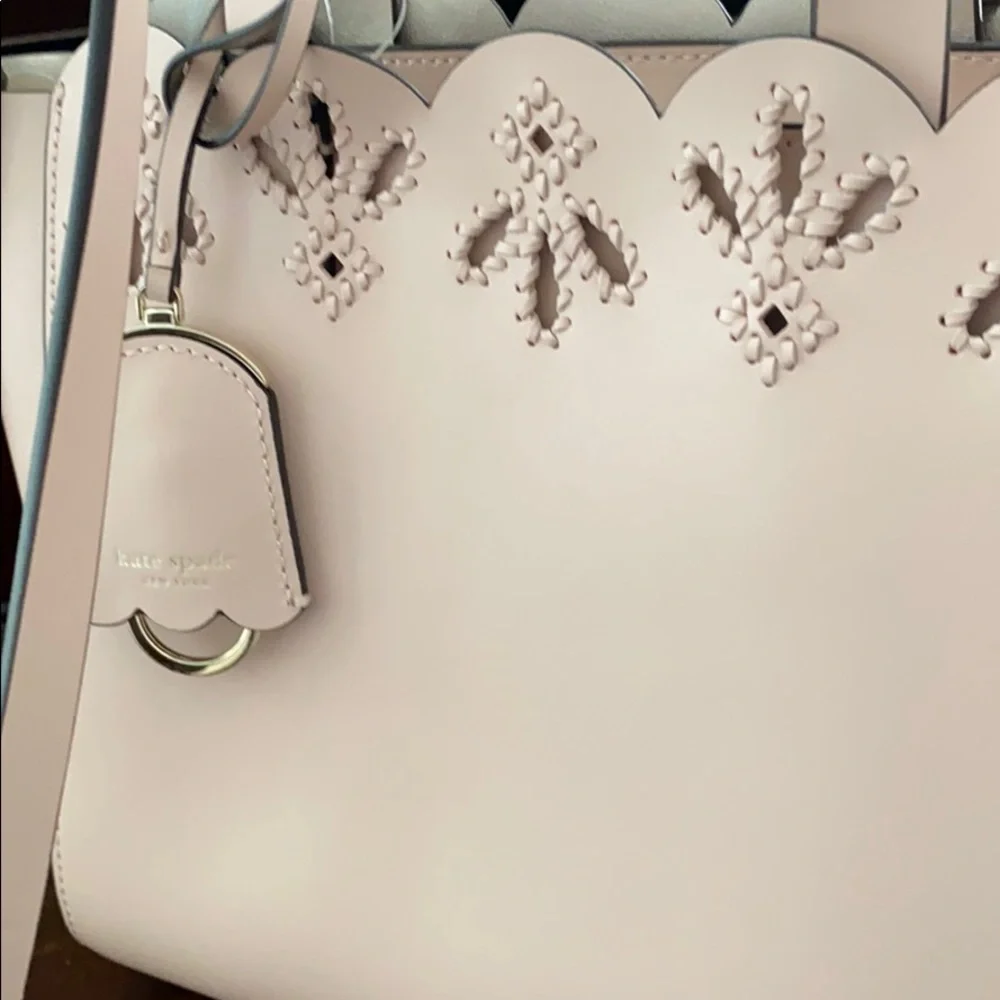 Kate Spade Magnolia Street eyelet Handbag Blush color NWT. - Picture 4 of 9